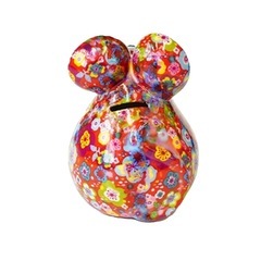 POMME PIDOU（ポンピドゥ）　セラミック製貯金箱　ねずみ　マネーバンクマウス　（C）の画像