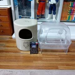 (HG-569)中古【土器製ハウス・砂浴びBOX】