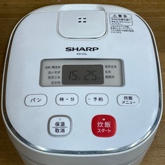k29【SHARP 炊飯器)3合炊き 
KS-C5Lの画像