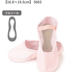 Chacottチャコットサテンバレエシューズ18.0Dバレリーナの画像