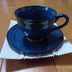 カップ＆ソーサー　５セット　藍色