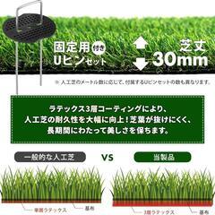 人工芝 芝丈30mm 1x10m 防草 人工 芝生 U字ピン30本付き UV耐性 高密度・50万本/m²・高耐久 透水タイプ 難燃性 ベランダや庭に最適 ふんわりした質感と本物の感触 簡単にカット可能 メンテナンス不要（秋色・4葉MIX）

の画像