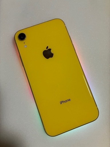 売り切れ　比較的美品Apple iPhone XR 128gb SIMフリー　イエロー