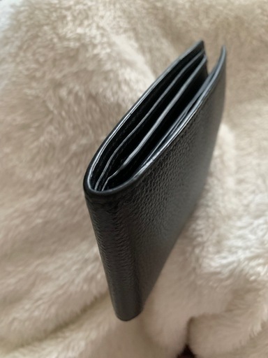 【新品未使用】BALENCIAGA バレンシアガ 二つ折り財布 黒➀