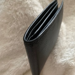 【新品未使用】BALENCIAGA バレンシアガ 二つ折り財布 黒➀の画像