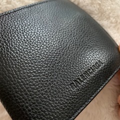 【新品未使用】BALENCIAGA バレンシアガ 二つ折り財布 黒➀の画像