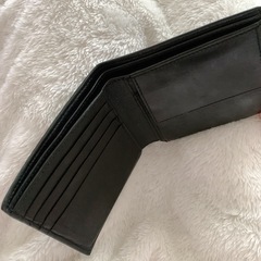 【新品未使用】BALENCIAGA バレンシアガ 二つ折り財布 黒➀の画像