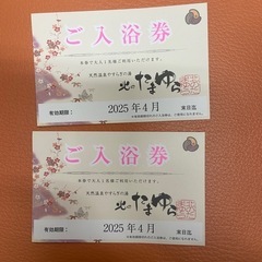 たまゆら入浴券　2枚