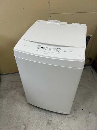 アイリスオーヤマ 全自動洗濯機 8.0kg （ホワイト） IAW-T806CW（2023年製）