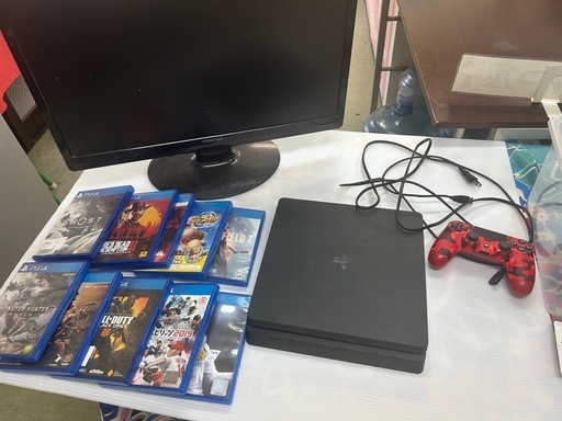 プレステーション4、24インチPCモニター、ソフトセット