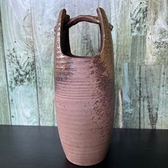 備前？つるべ型花入
