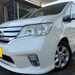 ８人乗り☆特別仕様車☆月々1.2万円〜分割払い可❗️車検2年付き！大人気☆日産 セレナ ハイウェイスター☆Bluetooth対応ナビ☆走行中DVD見れます☆ETC☆便利なバックカメラ☆ドラレコ付きのフル装備☆両側電動スライドドア☆クルーズコントロール搭載☆ウィンカーミラー☆フル装備☆事故修復歴無し☆車内広々三列シート‼️の画像