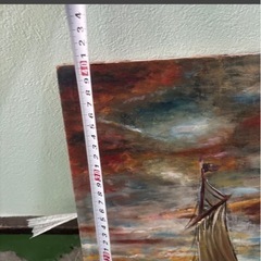 模写 クロード・モネ 海のボード夕焼け 風景 キャンバスの画像