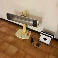 ロボット掃除機とストーブ