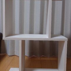 【美品】ちょっとアートな二段オープンラック