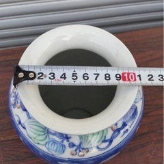 若山窯 枇杷絵花瓶 花器 フラワーベース 花道 花入 骨董 陶器 花瓶 花器の画像