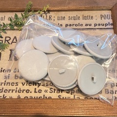 【送料込み】15個 |ボタン | ホワイトボタン | まとめ売りの画像