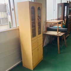 無料　食器棚　キッチンボード　スリムタイプの画像