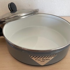 ホーロー鍋　フタ付き　両手鍋　直火対応　IH対応　24cm