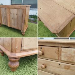 イギリス アンティークチェスト オールドパイン ヴィンテージ パイン材 引出し カントリー 箪笥 たんす タンス　/TJ-2387 2F北の画像