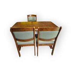 木製ダイニングセット　イス3脚の画像