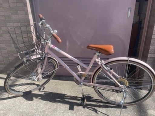 自転車　ピンク　ブリヂストン