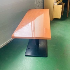 値下げ　ダイニングテーブル　センターテーブル　長机　120×50×67cm 　の画像