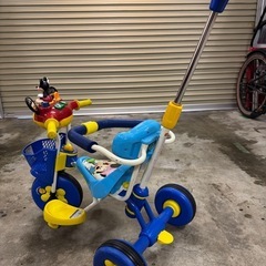 幼児用  ミッキーマウス　 三輪車  手押し可能  Mickey Mouseの画像