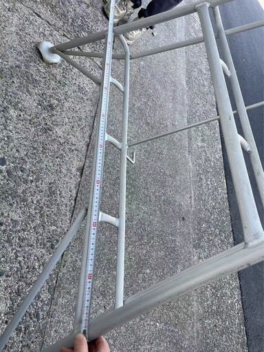 中古品 アルミ 三脚脚立