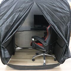 新品未使用　ゲーミングテント　ブラック 16741　自分だけの空間ゲーム勉強にの画像