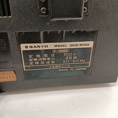 SANYO サンヨー OTTO ステレオ ミュージック システム DCW-M360 スピーカー システム SX-M36 通電確認済み ジャンクの画像