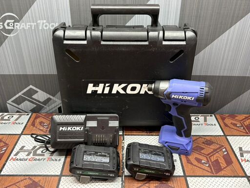 【中古】ハイコーキ HiKOKI FWH18DA 2BG コードレスインパクトドライバ 18V バッテリ×2・充電器付き