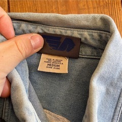 激レアBuellダンガリービンテージシャツ　バイク服レトロアンティークの画像