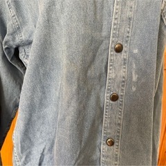 激レアBuellダンガリービンテージシャツ　バイク服レトロアンティークの画像