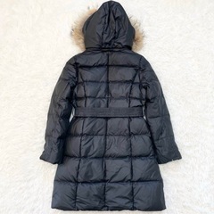 美品　ベルト付き　ダウンジャケット サイズ40　ブランド　毛皮　タヌキ使用の画像