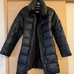 美品　ベルト付き　ダウンジャケット サイズ40　ブランド　毛皮　タヌキ使用の画像