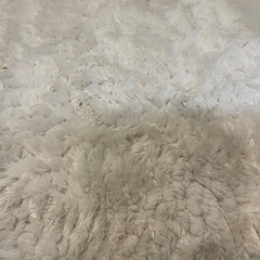 ニトリ　ウサギマットラグ　白