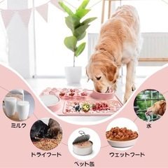 ペット舐めパッド ペット食事マット Siliconty ペットマット ブルーの画像
