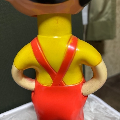 ①ペコちゃん人形全長30㎝首振り人形フィギュア洋菓子は不二家