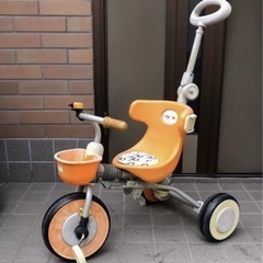 ◎非対面歓迎◎お子様用　手押し棒付き 三輪車