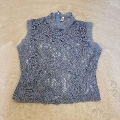 新品　ノースリーブ　ノースリ　レース