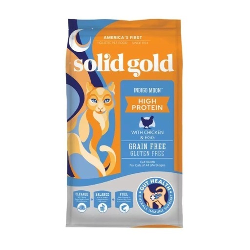 ソリッドゴールド　インディゴムーン　チキン＆エッグ 猫フード　5.44kg