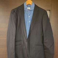 差し上げます■スーツ上下(黒色)　サイズM　175-180cm■美品