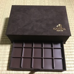 GODIVA 空箱　スウェード調の画像
