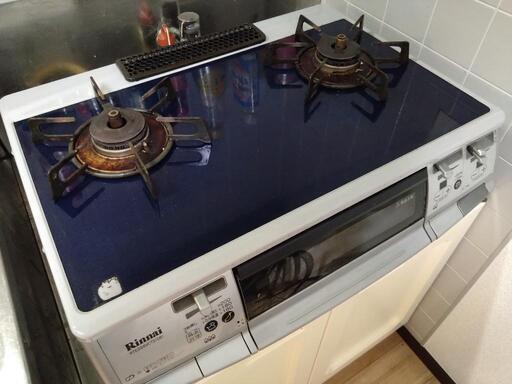 Rinnnai ガステーブル　両面焼き　ガラス天板