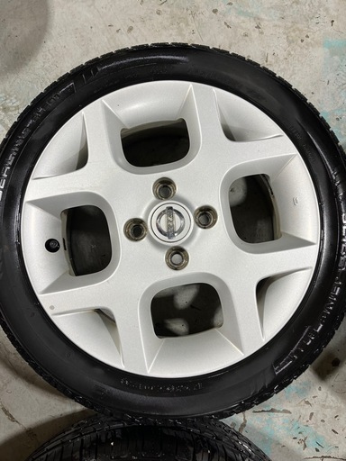 日産キューブ純正ホイール軽自動車流用軽カスタム (かる) 岸本の