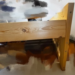 木製ベッド（幅150cm×長さ200cmの画像