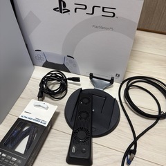 PS5 CFI-1100A + 追加1TB SSD + Sony Pulse 3D Headphone ＋タイトル4本の画像