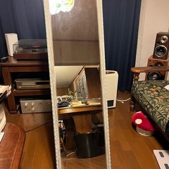 【受付終了です】スタンドミラー（木製フレーム）の画像