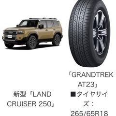 ランドクルーザー250 VX 純正タイヤ　新車外し